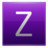 Letter Z violet Icon